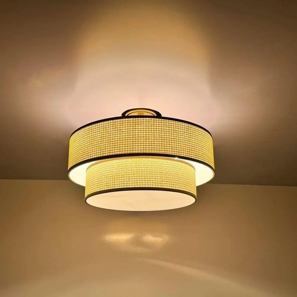 5-Light Semi Flush Mount Drum Ceiling Light Fixture‎ 22